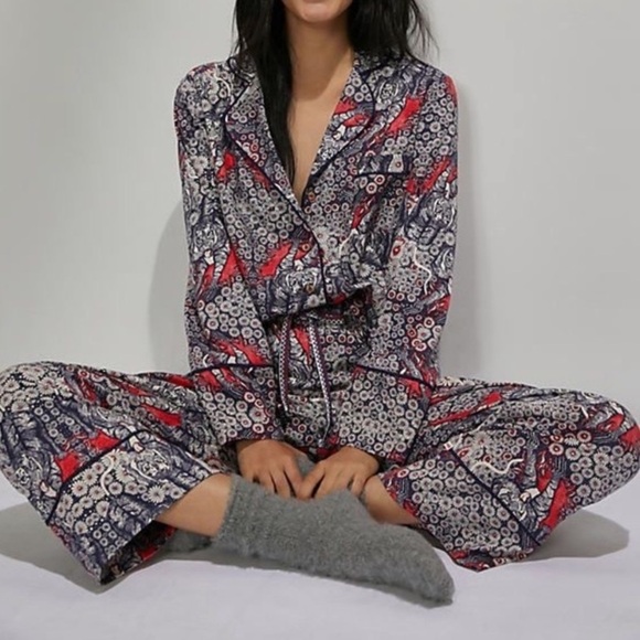 NWT Anthropologie Florence Balducci Menagerie Flannel Printed Sleep Pants - Picture 13 of 13